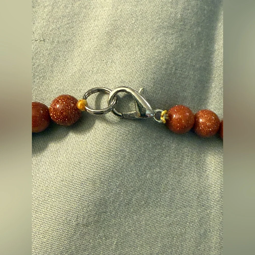 Goldstone Beaded Necklace